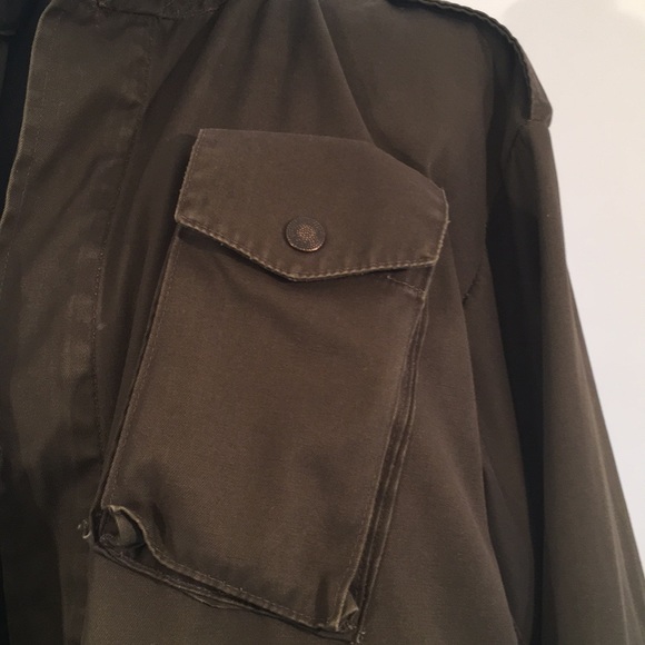 ✅ SOLD Military Jacket Unisex Olive Green LOTS pockets - Picture 6 of 14